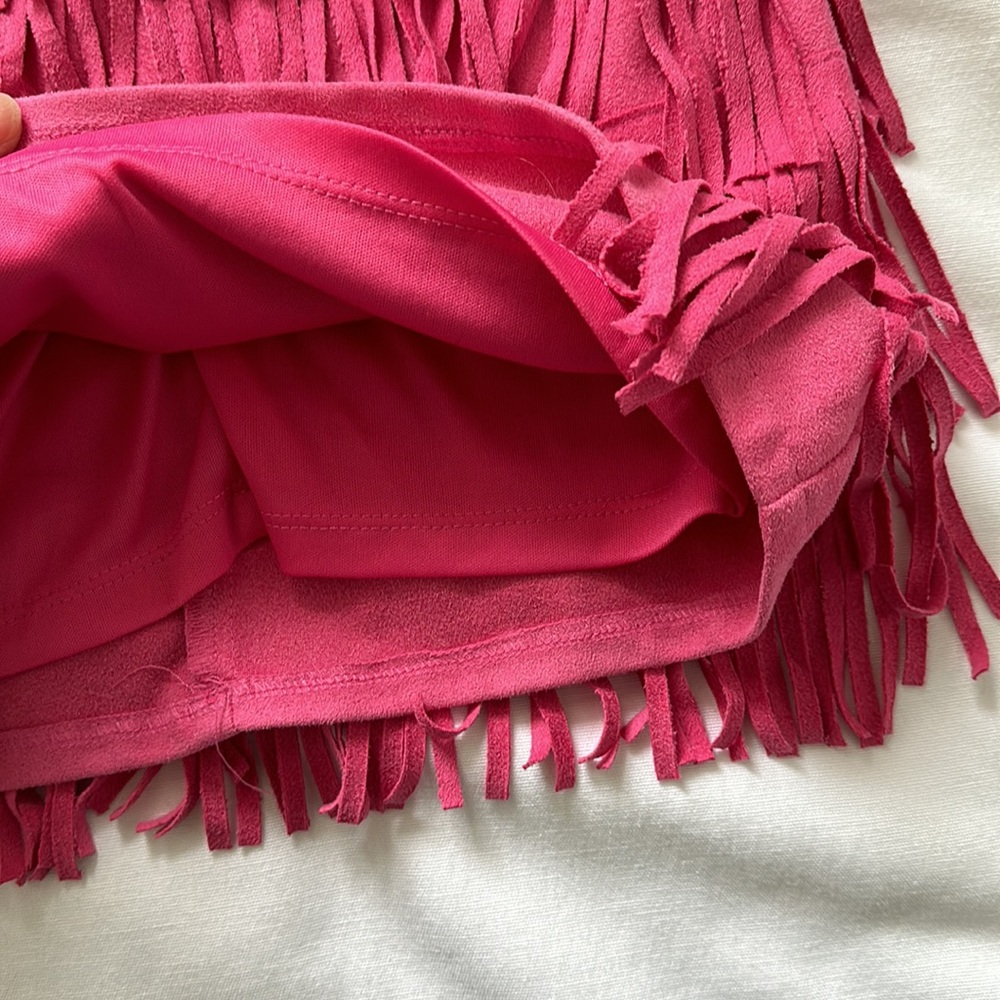Cachcach Suede Fringe Dress - Picture 4 of 5